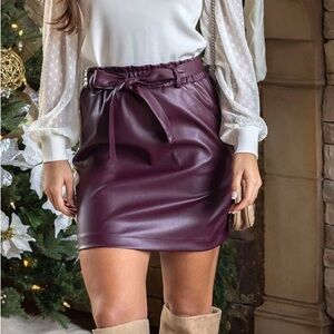 *New w/tags!* LOFT Burgundy Mini Skirt